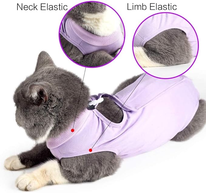 kzrfojy Cat Surgery Recovery Suit Cat Onesie - Image 3