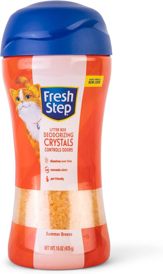 Fresh Step Cat Litter Crystals Deodorizer, Non Toxic Odor Neutralizing Crystals by FreshStep