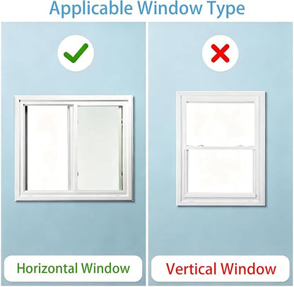 Vertical Cat Door for Window, Fits 41"-62" Height Window, 1-Min Install | - Image 5