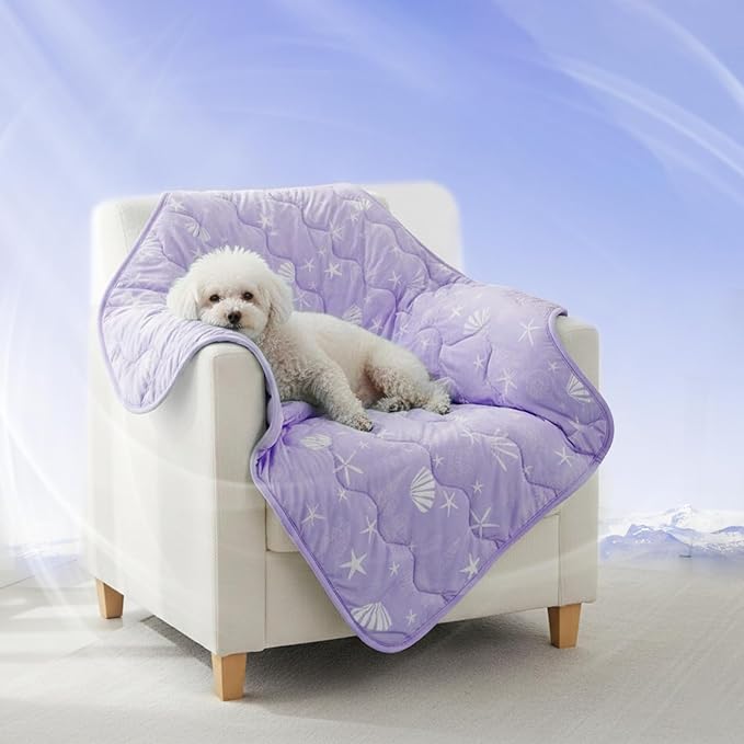 NWK Dog Cooling Blanket, Q-Max>0.345, Ice Silk Cool to Touch Material, by NWK