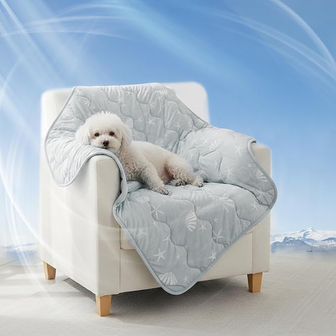 NWK Dog Cooling Blanket, Q-Max>0.345, Ice Silk Cool to Touch Material, by NWK