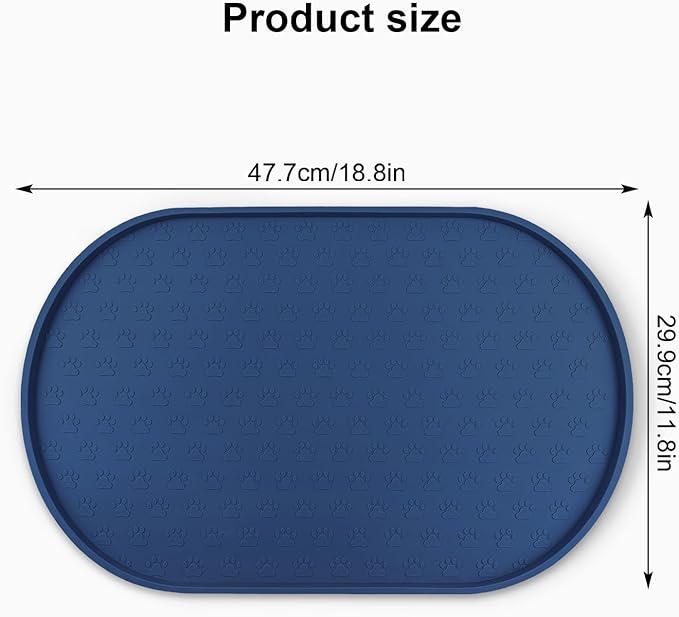 KPWACD Pet Feeding Mat for Dogs and Cats, Silicone Dog Placemat Non-Slip - Image 2