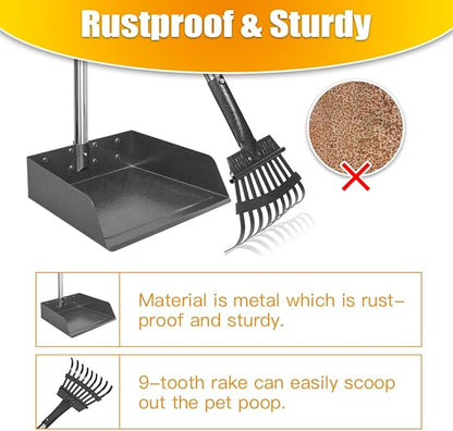 TOOGE Larger Pooper Scooper for Large Dogs, Dog Pooper Scooper Long Handle - Image 4