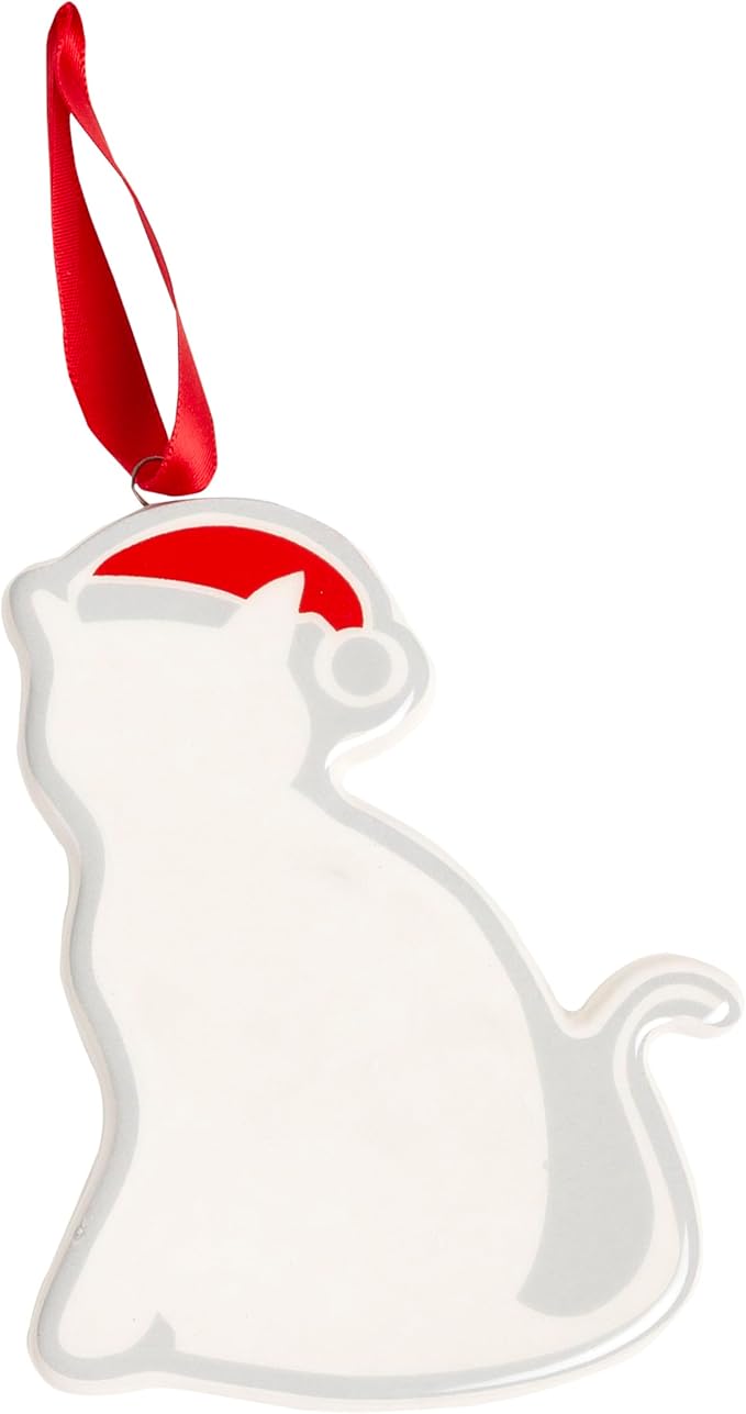 Kate & Milo Ceramic Cat Christmas Ornament – Personalized Pet Holiday Tree - Image 2