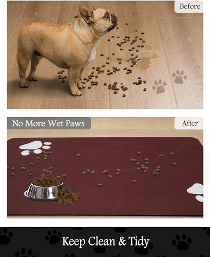 Pet Feeding Mat-Absorbent Dog Mat - Image 3