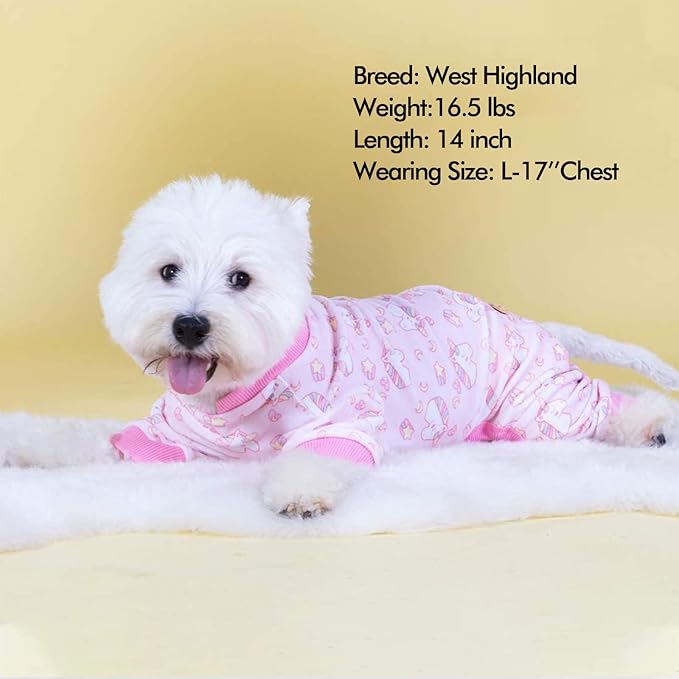 KYEESE Dog Pajamas Stretchy Pet Jammies Coat Comfy Pet Onesie Costume Velvet - Image 5