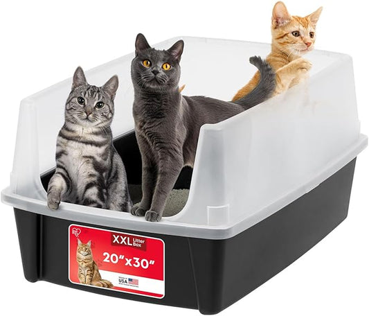IRIS USA Cat Litter Box XX-Large Open Top by IRISUSA