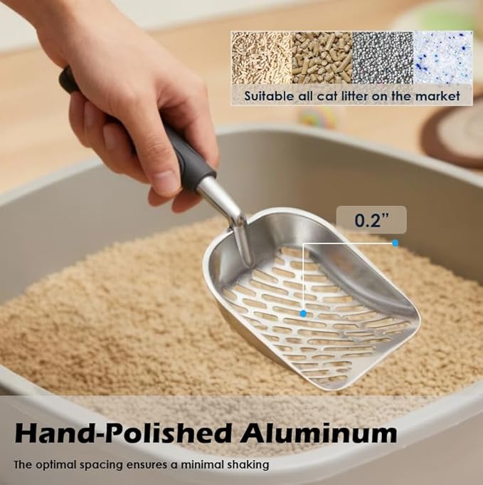 Heavy-Duty Metal Cat Litter Scoop - Image 6