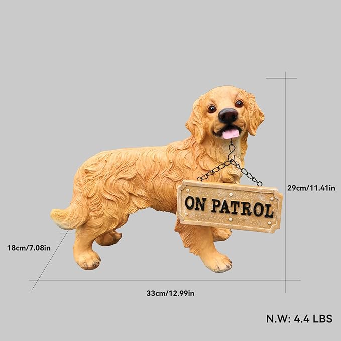 Golden Retriever Dog Garden Statue - Image 3