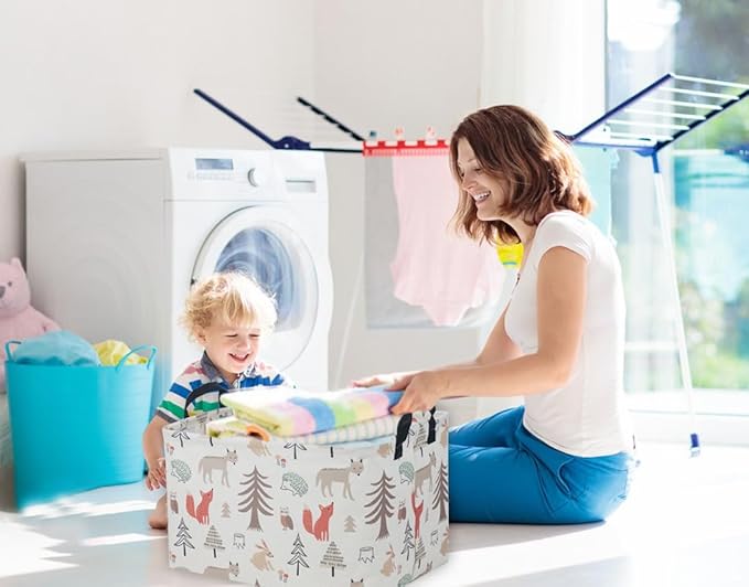 Essme Rectangular Kids Basket, Animal Storage Basket - Image 3