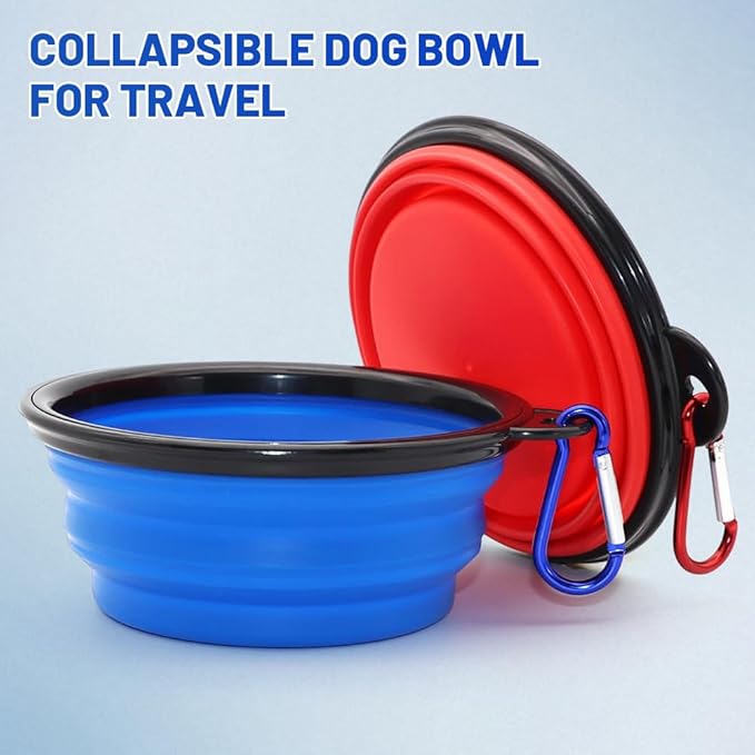 Dog Bowl Pet Collapsible Bowls, 2 Pack Collapsible Dog Water Bowls - Image 3