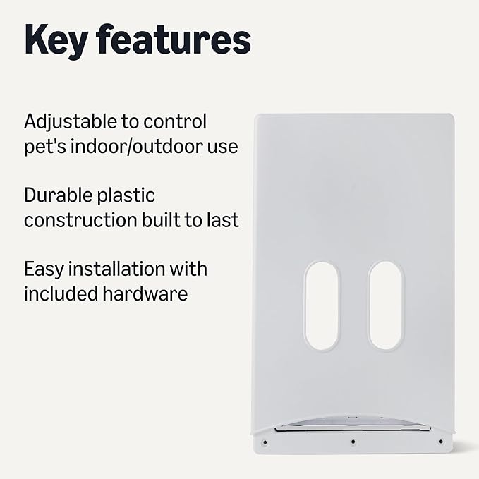 Amazon Basics Adjustable Plastic Dog and Cat Door - Image 2