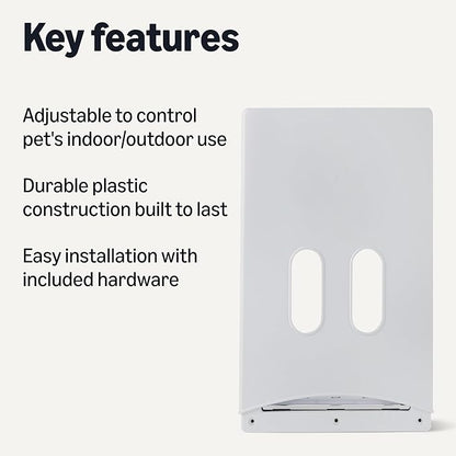 Amazon Basics Adjustable Plastic Dog and Cat Door - Image 2