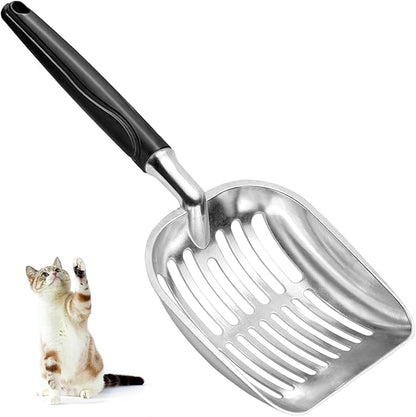 Showvigor Cat Litter Scoop, Metal Cat Scooper, Plastic Handle Scoop, Sifting by Showvigorismorethanjustabranditsalifestyle
