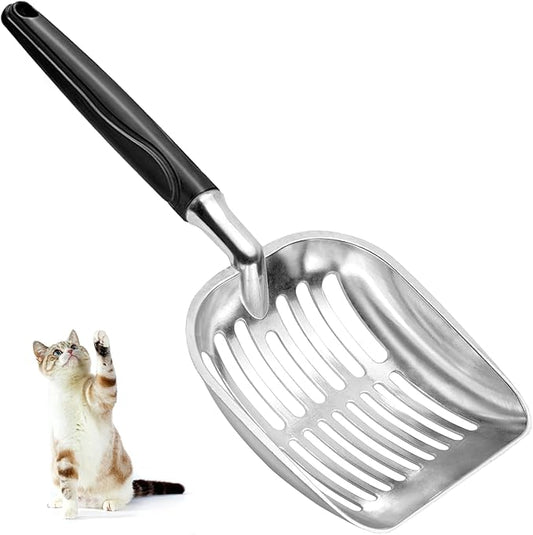 Showvigor Cat Litter Scoop, Metal Cat Scooper, Plastic Handle Scoop, Sifting by Showvigorismorethanjustabranditsalifestyle