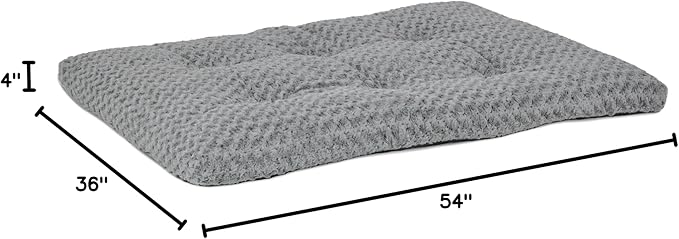 MidWest Homes for Pets Plush Ombe Swirl Dog Bed; Gray 54-Inch for Giant Breeds - Image 7