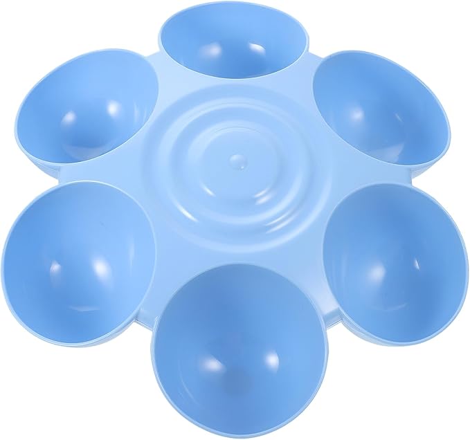 Multipurpose Flower-Shaped Plastic Pet Food Bowl by TOBBOMEY