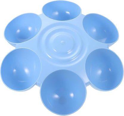 Multipurpose Flower-Shaped Plastic Pet Food Bowl by TOBBOMEY