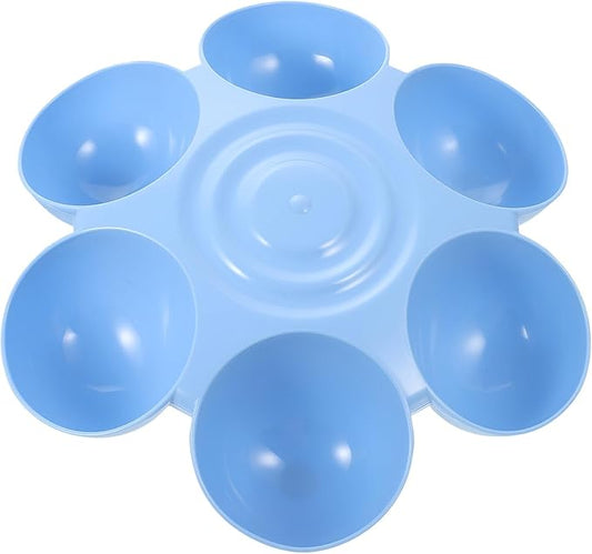 Multipurpose Flower-Shaped Plastic Pet Food Bowl by TOBBOMEY