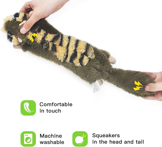 SHARLOVY Dog Squeaky Toy No Stuffing 6 Pack, Dog Toys Crinkle - Image 2