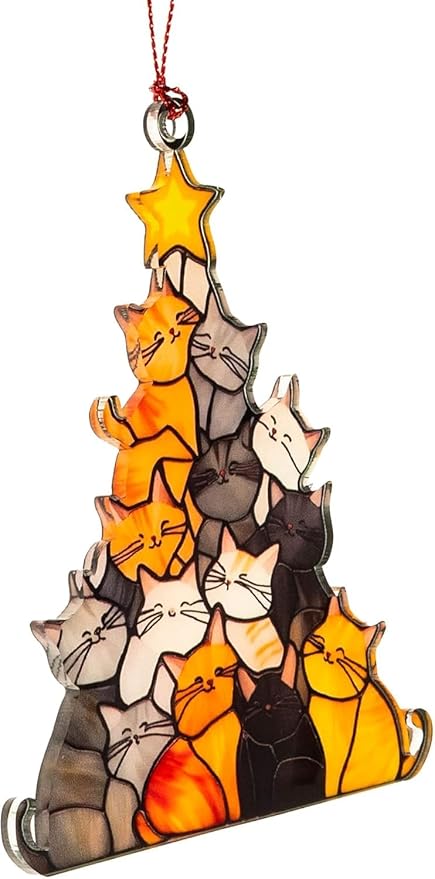 Cat Ornament, Cat Ornaments for Christmas Tree, Funny Holiday Decorations 2026 - Image 3