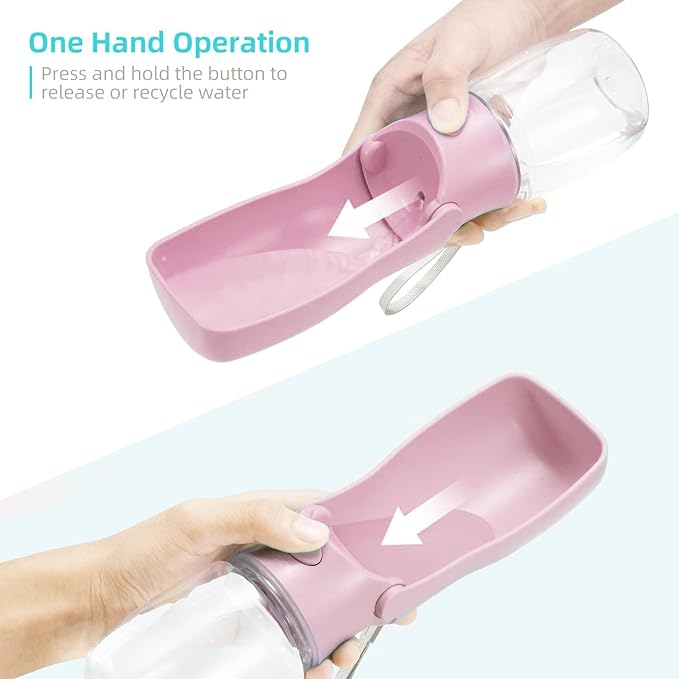Portable Dog Water Bottle for Walking 19 OZ or 12 OZ Portable Pet Water Bottles - Image 5