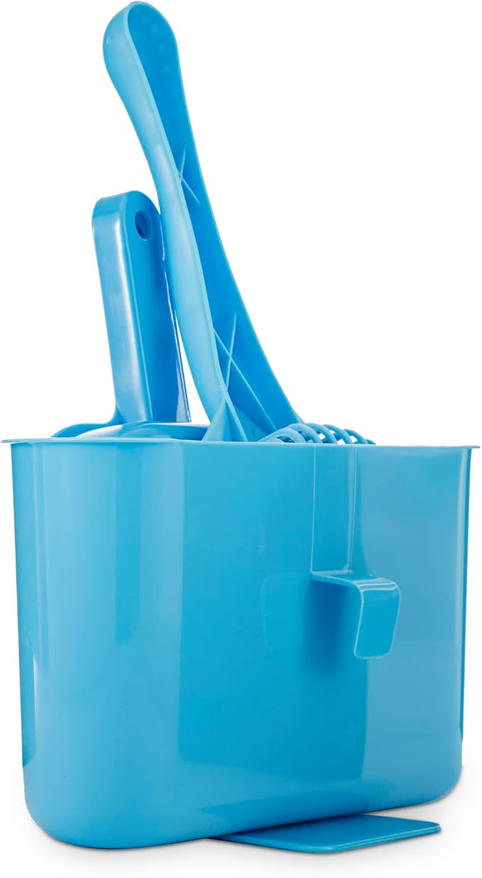Fresh Step 4-in-1 Deluxe Litter Cleanup Kit Scoop Broom Dust Pan Hanging Caddy - Image 5