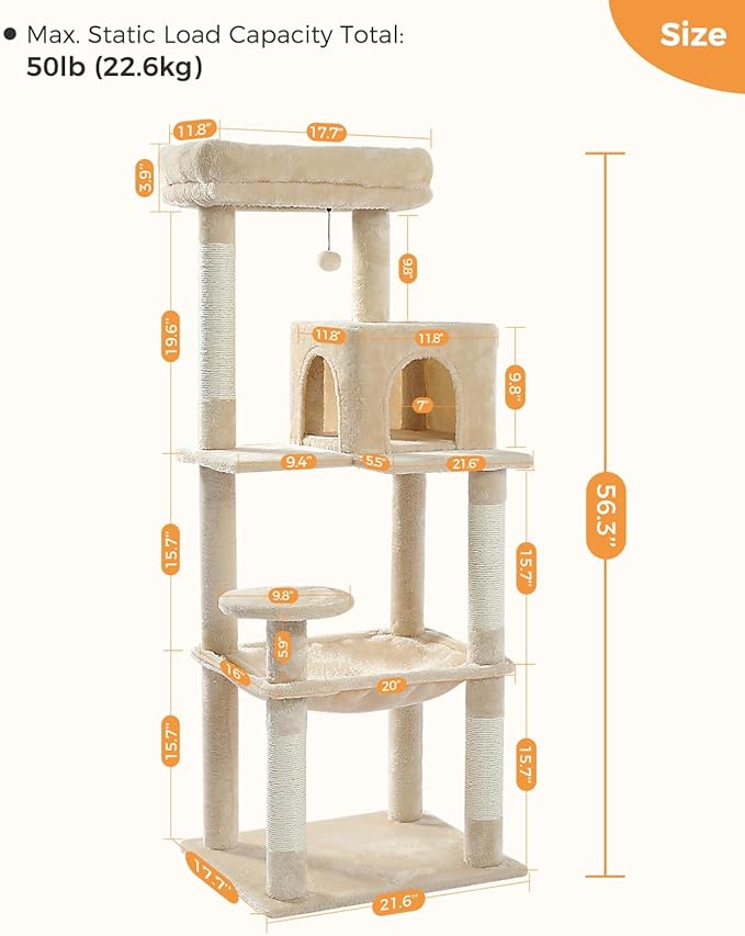 MUTTROS Cat Tree for Large Cats Adult - Image 7