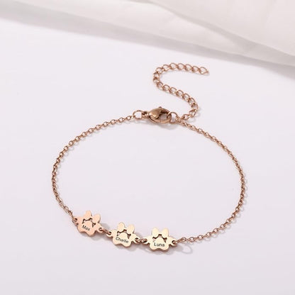 MeMeDIY Personalized Paw Print Bracelet - Image 2