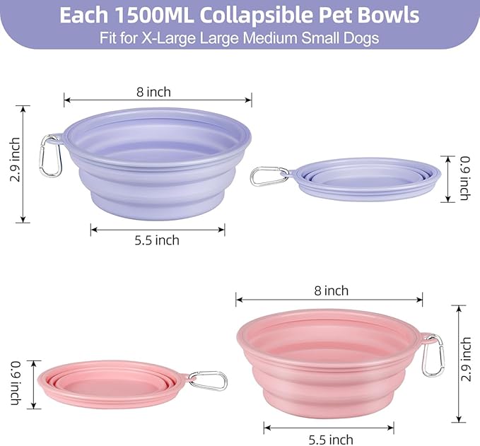 Kytely Collapsible Dog Bowls 2 Pack - Image 3