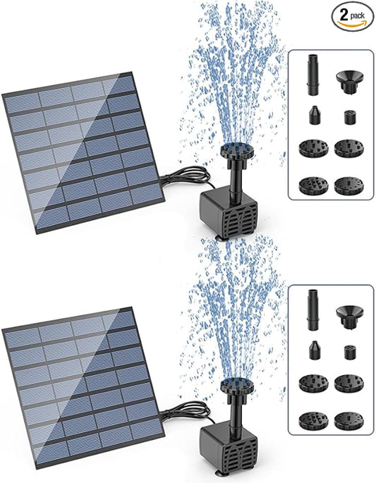 AISITIN Solar Water Pump for Water Feature Outdoor, DIY Solar Fountain Kit by AISITIN