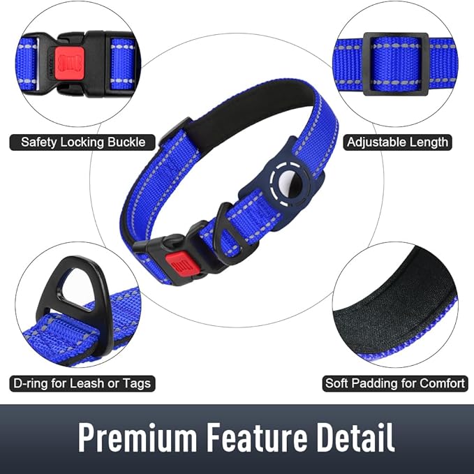 AirTag Dog Collar with AirTag Holder Compatible - Image 5