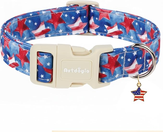 Independence Day Dog Collar, Summer of Patriotism Celebration Dog Collars by Unknown