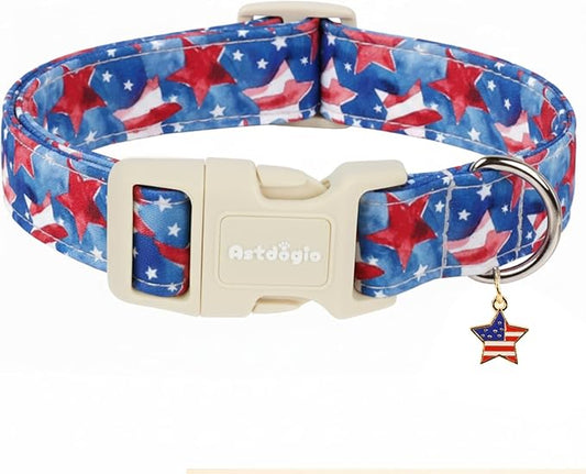 Independence Day Dog Collar, Summer of Patriotism Celebration Dog Collars by Unknown