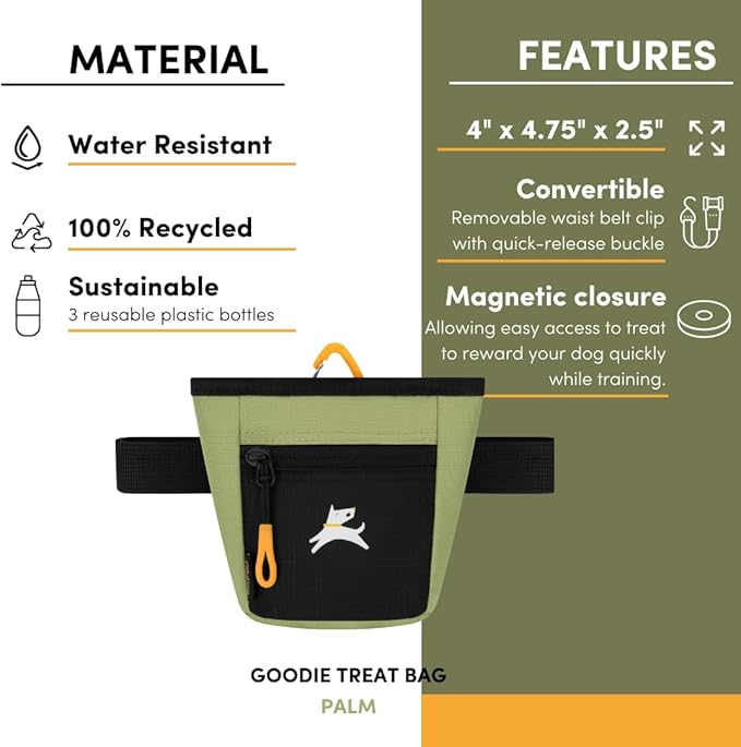 OllyDog Goodie Treat Bag, Dog Treat Pouch, Waist Belt Clip - Image 7