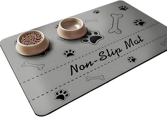 Pet Feeding Mat Dog Food Mat Placemats Non Slip Absorbent by Unknown