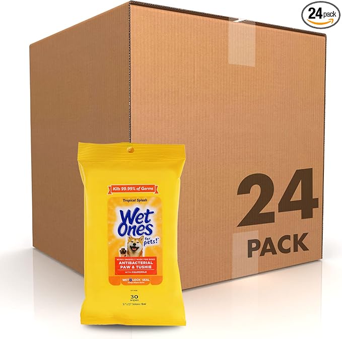 Wet Ones for Pets Paw and Tushie Dog Wipes by WetOnes