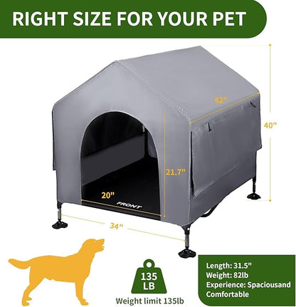 Summertrail 42" Large Dog House Outdoor Indoor - Image 4