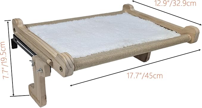 No Suction Cup Cat Window Perch, Adjustable 40lbs Heavy Duty Cat Hammock - Image 2