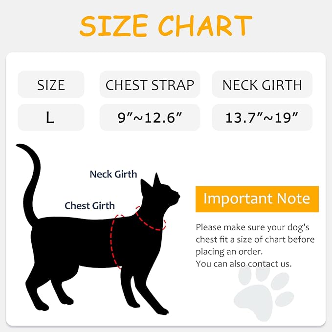 Tactical Cat Harness for Walking, Adjustable Escape Proof Pet Vest for Large Cat - Image 6