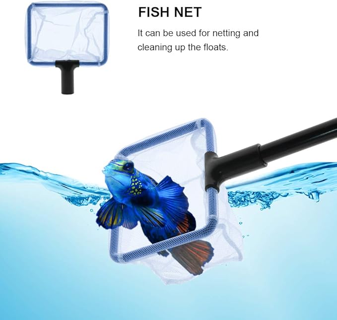 Aquarium Fish Tank Cleaning Kit - 5 in 1 Algae Scraper Set - Siphon Vacuum - Image 6