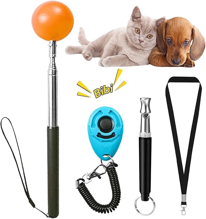 Training Kit - 1 Target Stick, 1 Training Clicker, 1 Whistle - Dog Training by Unknown