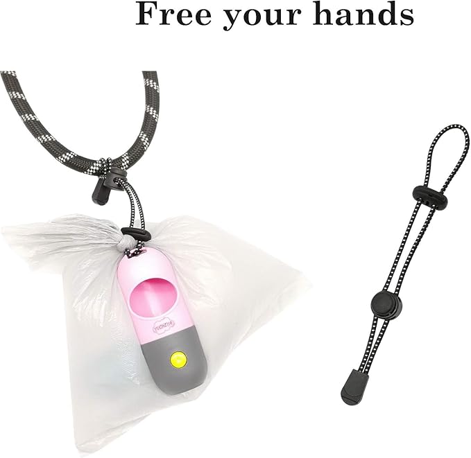 Dog Poop Bags Holder with LED Flashlight|Pet Waste Bags Dispenser - Image 8