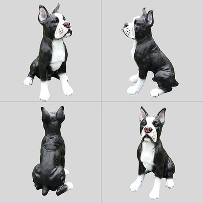 Boston Terrier Dog Garden Statue - Image 9