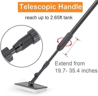 hygger Fish Tank Cleaner 6 in 1 Aquarium Cleaning Tool Kit Al-gae Scraper - Image 4