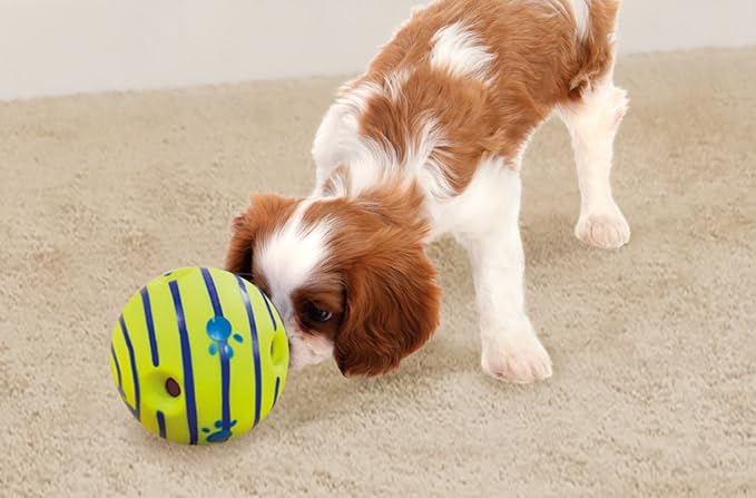 Wobble Wag Giggle Ball, Interactive Dog Toy, Fun Giggle Sounds When Rolled or - Image 2