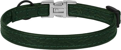 Leather Cat Collar with Buckle and Removable Bell - Image 9