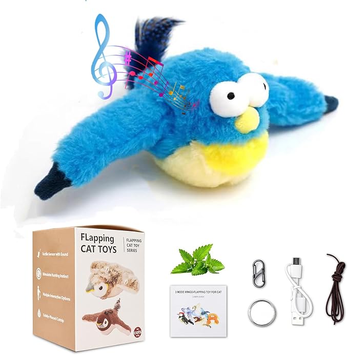 Interactive Chirping Bird Cat Toys by iHvcat