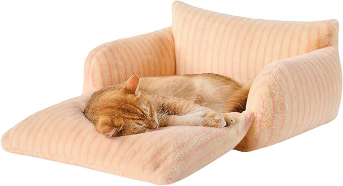 Hollypet Cat Bed Fluffy Plush Multifunctional Double-Layer Machine Washable - Image 2