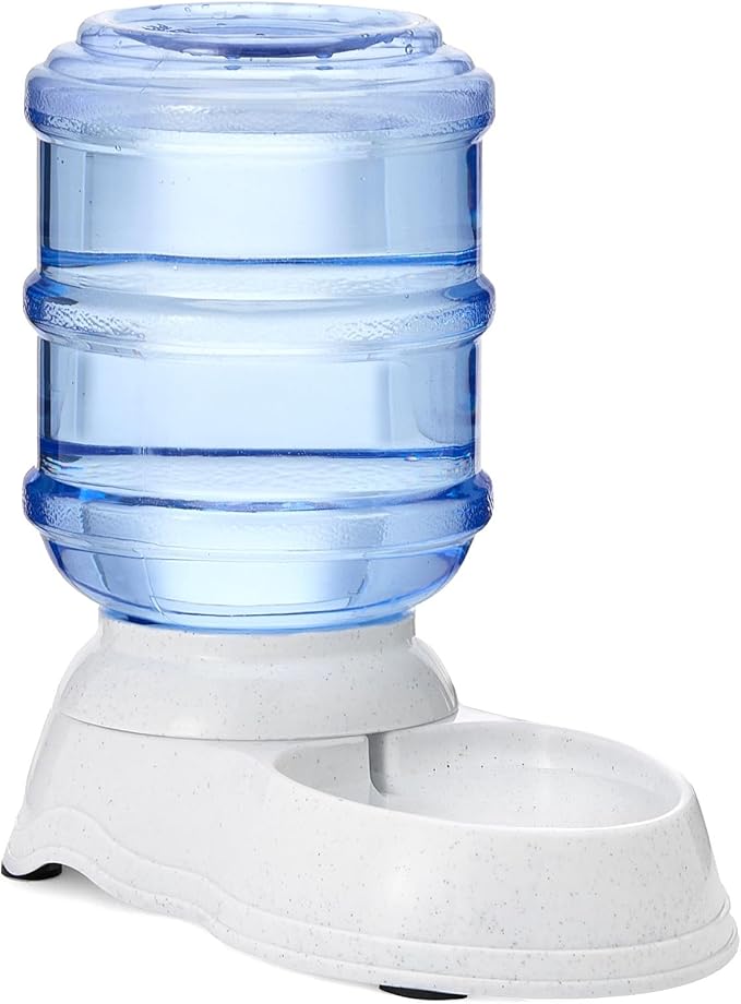 Amazon Basics Automatic Pet Water Dispenser and Gravity Food Feeder Set by AmazonBasics
